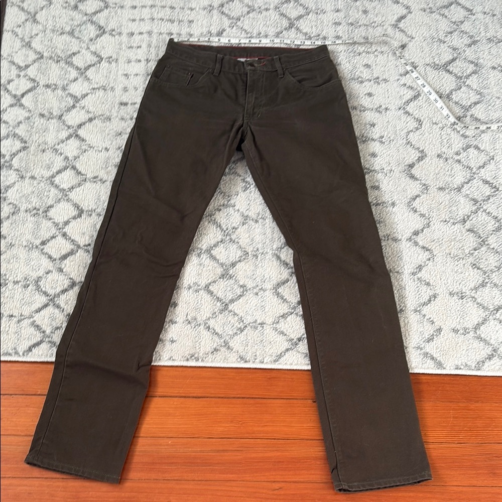 Raleigh denim workshop green canvas jeans